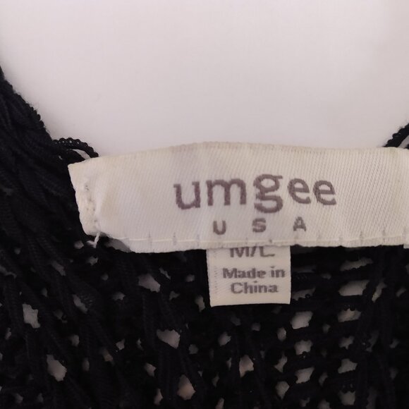 Umgee Kimono Size M / L Duster Topper Coverup Open Front Cardigan Crochet Knit - Picture 4 of 16